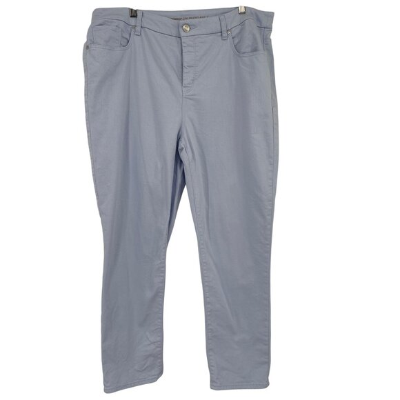 Chicos 3 So Slimming Girlfriend Ankle Pants periwinkle Blue Size 16 - Picture 1 of 5